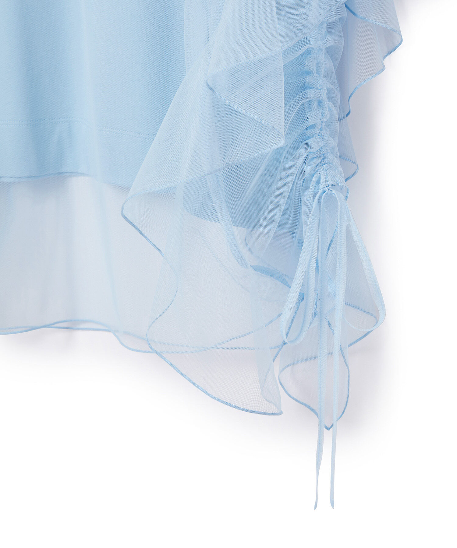 ADAM ET ROPE'「【再入荷・洗える・サステナブル】ギャザーチュールトップス」|その他|