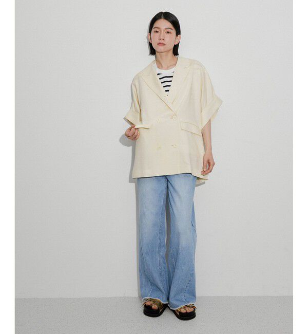 ADAM ET ROPE'「【サステナブル】・【新色追加】ショートスリーブシャツJK」|その他|