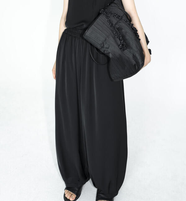  「eunoia | イージーワイドパンツ WOMEN」|その他|BLACK