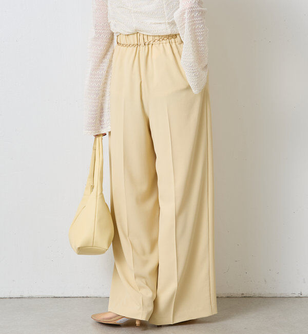  「ジャージワイドパンツ」|チノ|