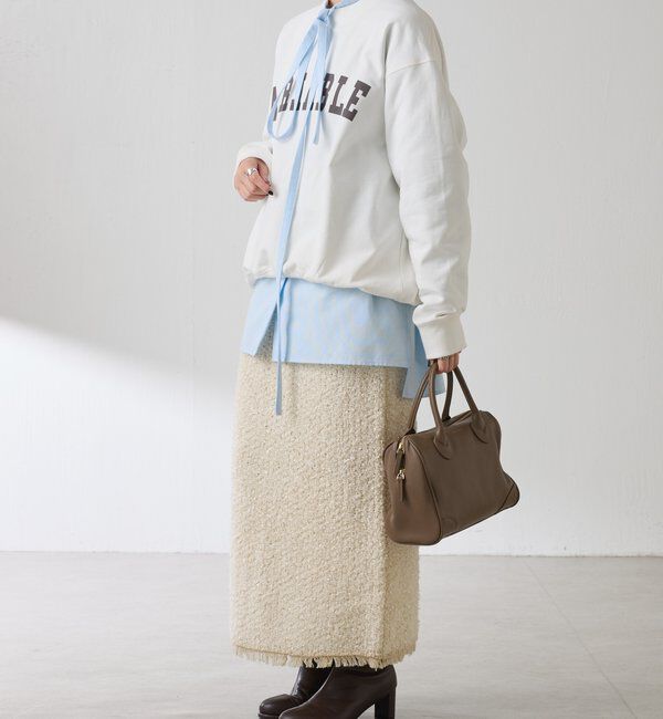  「ツイードライクニットスカート」|スカート|