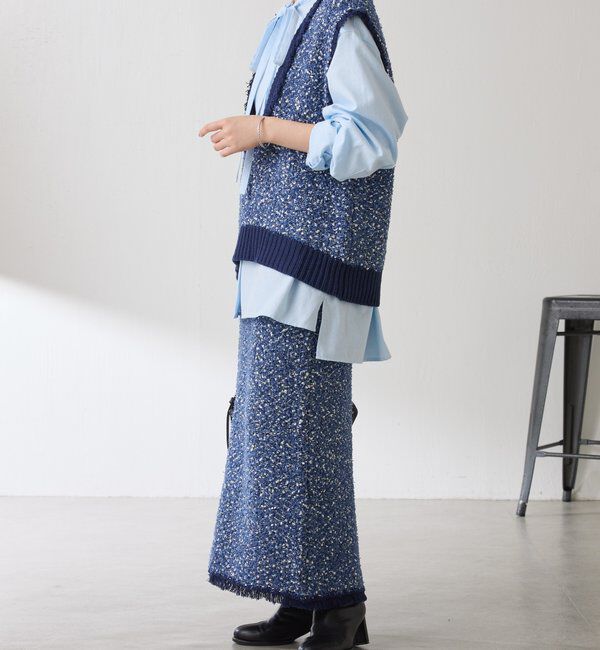  「ツイードライクニットスカート」|スカート|