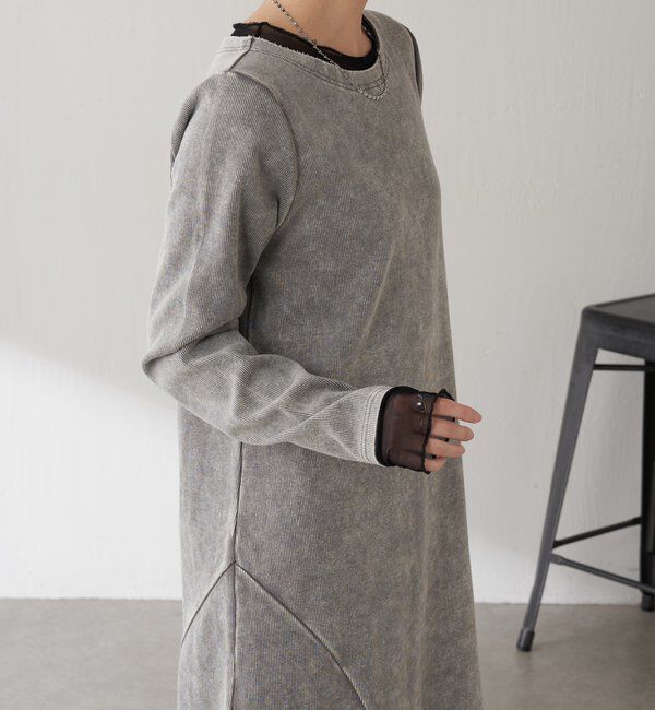  「Q.anos チュールドッキングワンピース」|ワンピース|