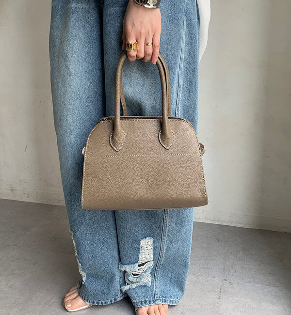  「【WEB限定】レザーバッグ」|トートバッグ|モカ