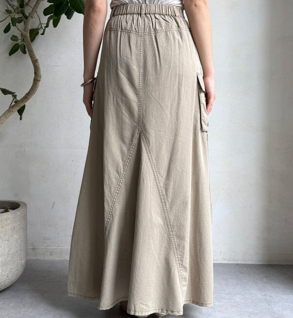  「綿リヨセルピグメント加工カーゴスカート」|スカート|