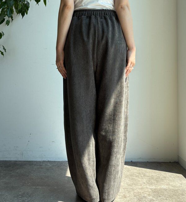  「ヘリンボーンコーデュロイイージーパンツ」|チノ|