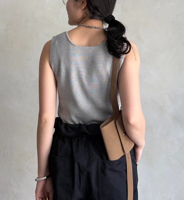  「前後2WAYラメニットタンク」|ニット・セーター|