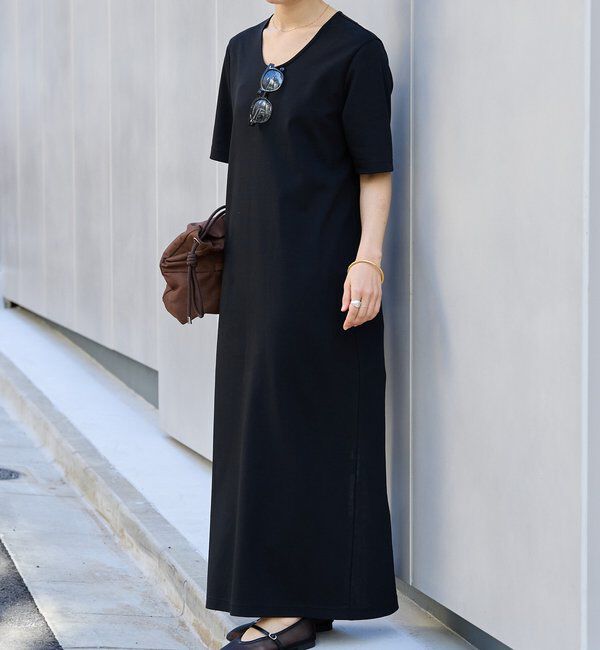  「【接触冷感・紫外線防止素材】ゴブソデカットソーワンピース」|ワンピース|