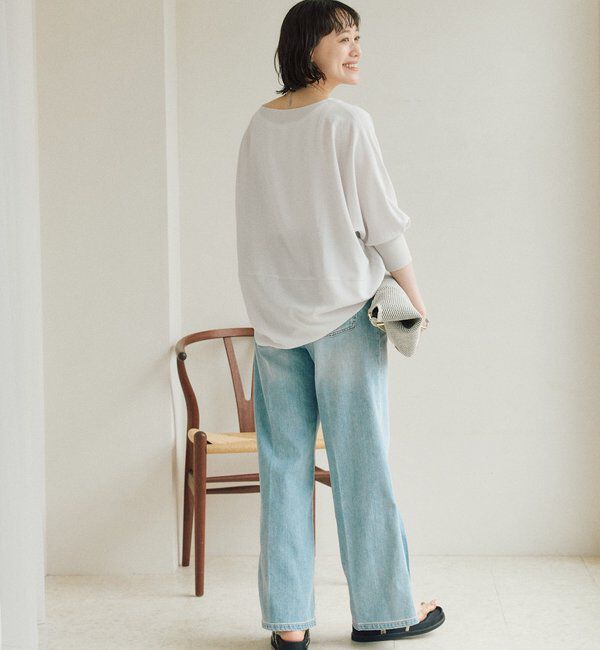  「予約【ON・OFF問わず活躍】リブ付きジョーゼットドルマンブラウス」|シャツ・ブラウス|