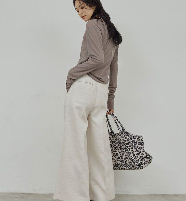  「【セットアップ対応】ダブルクロスワイドパンツ」|チノ|