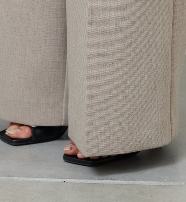  「【セットアップ対応】ダブルクロスワイドパンツ」|チノ|