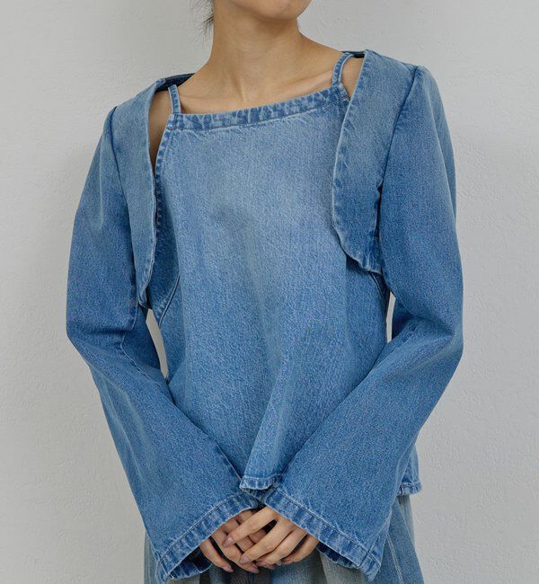  「【PEAS】デニムキャミブラウス」|シャツ・ブラウス|