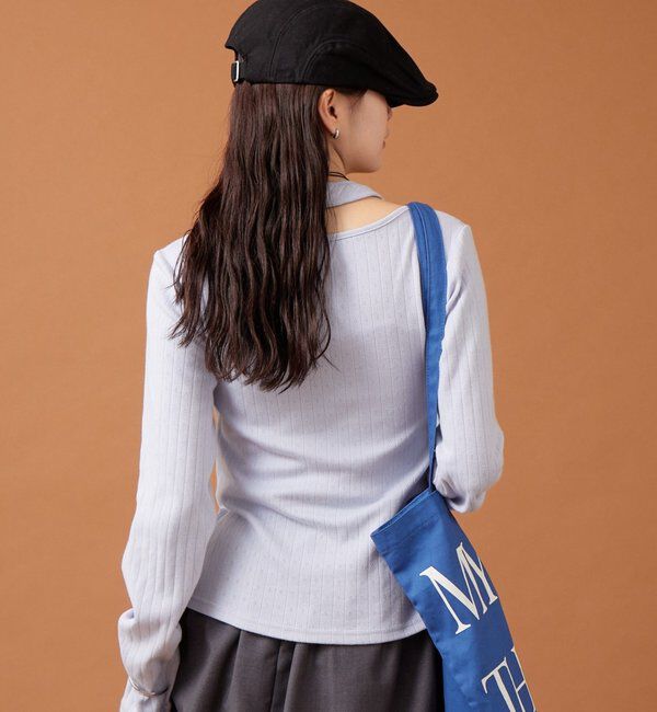  「花柄ホルターロングＴシャツ」|Tシャツ・カットソー|