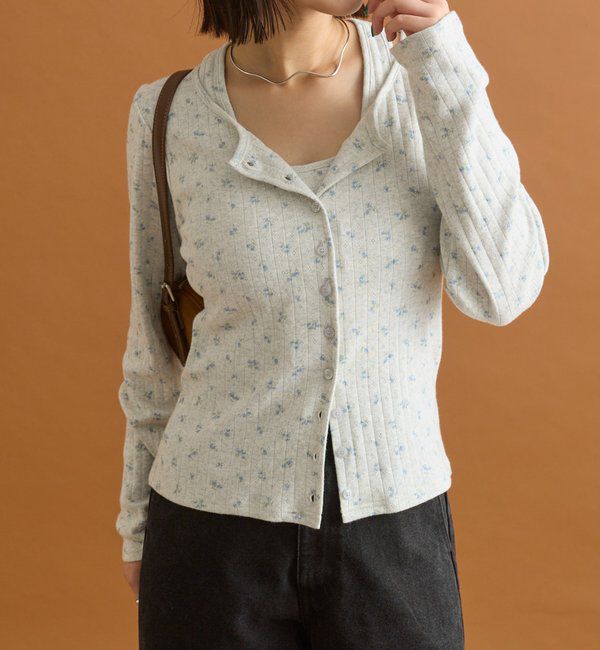  「花柄ホルターロングＴシャツ」|Tシャツ・カットソー|