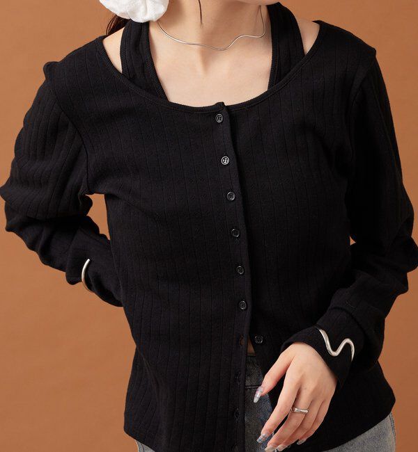  「花柄ホルターロングＴシャツ」|Tシャツ・カットソー|