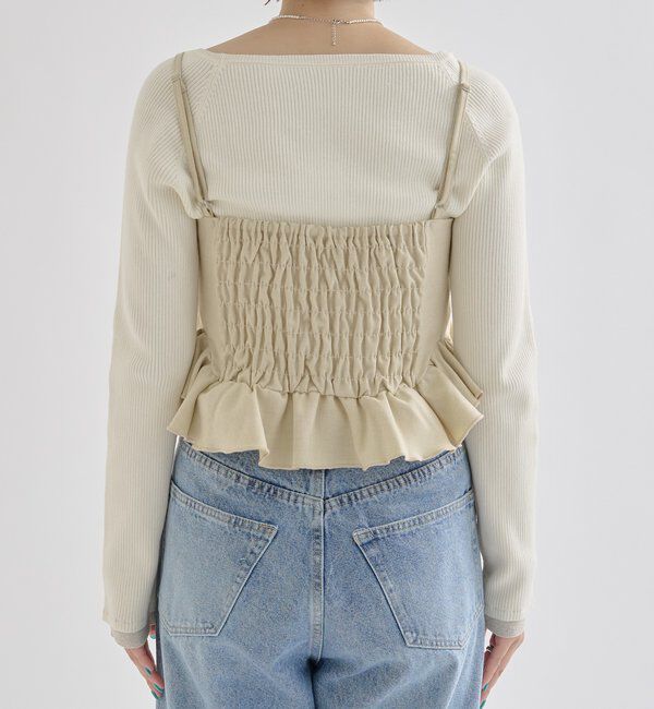  「ウェーブフリルビスチェ」|シャツ・ブラウス|