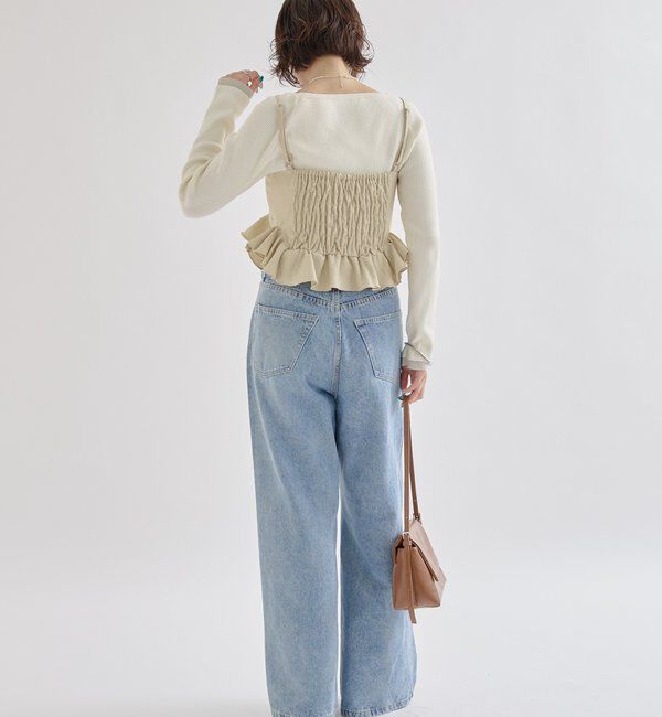  「ウェーブフリルビスチェ」|シャツ・ブラウス|