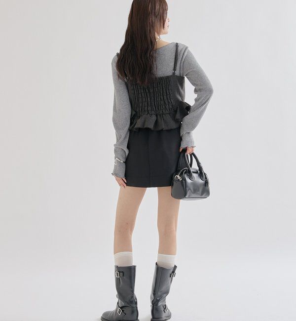  「ウェーブフリルビスチェ」|シャツ・ブラウス|