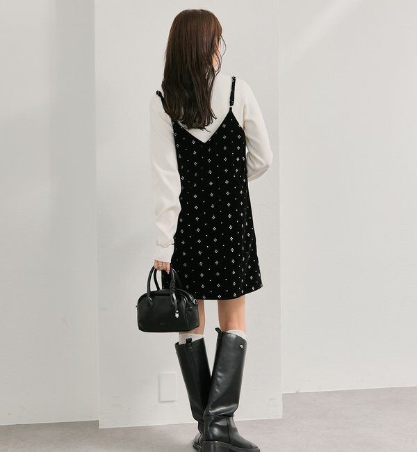  「シャイニーベロアミニキャミワンピース」|ワンピース|