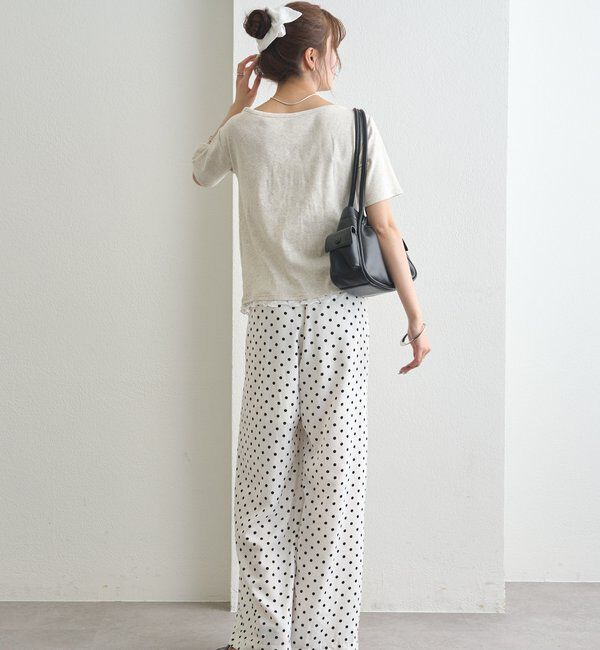  「レースドッキングオフショル半袖Tシャツ」|Tシャツ・カットソー|