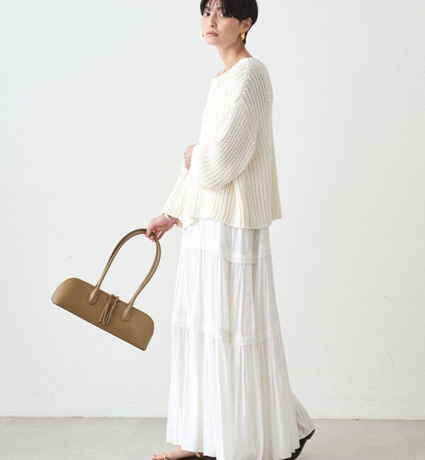  「サテンティアードキャミワンピース」|ワンピース|