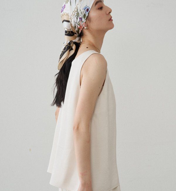  「2WAYノースリサテンチュニック」|シャツ・ブラウス|