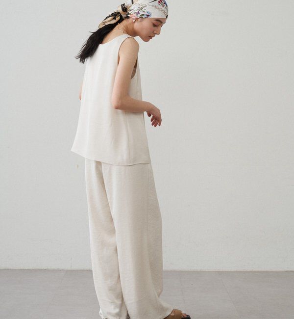  「2WAYノースリサテンチュニック」|シャツ・ブラウス|