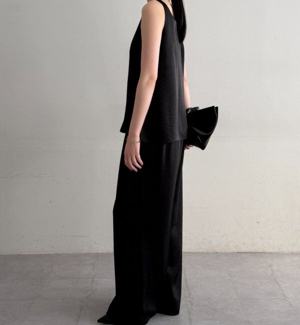  「2WAYノースリサテンチュニック」|シャツ・ブラウス|