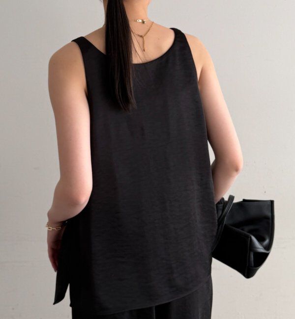  「2WAYノースリサテンチュニック」|シャツ・ブラウス|