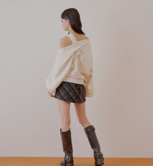  「ワンショル肩レーストップス」|Tシャツ・カットソー|