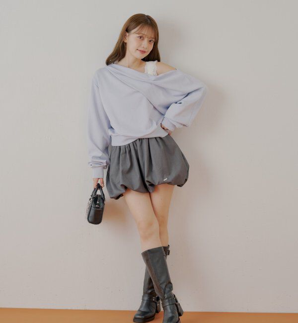  「ワンショル肩レーストップス」|Tシャツ・カットソー|