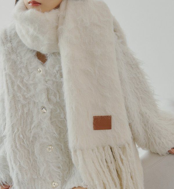  「【5色展開】シャギーフリンジマフラー」|マフラー|