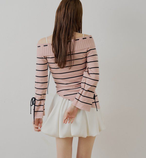  「ワンショルニット+バルーンワンピースセット」|ワンピース|