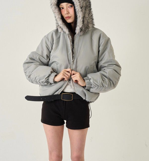  「【お気に入りNO.1】2WAY リバーシブルファーブルゾン」|ブルゾン・スタジャン|