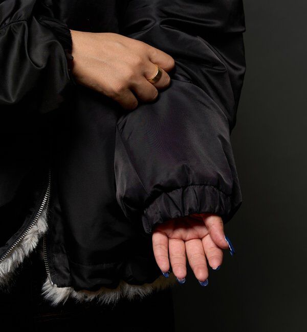  「【お気に入りNO.1】2WAY リバーシブルファーブルゾン」|ブルゾン・スタジャン|