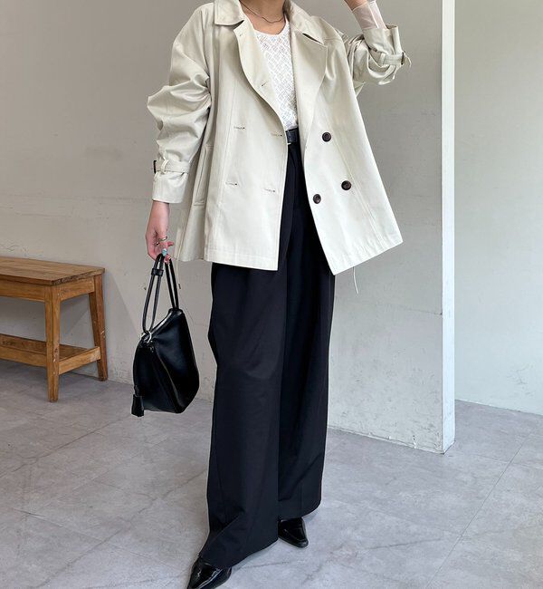  「【サイズ展開あり】バックギャザーコート」|その他|