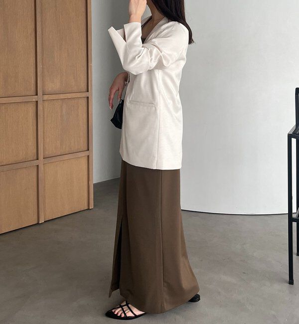  「【tani企画】UネックIラインワンピース」|ワンピース|