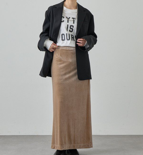  「ベロアタイトスカート」|スカート|
