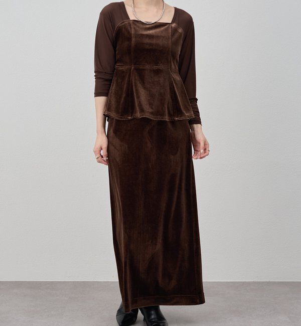  「ベロアタイトスカート」|スカート|