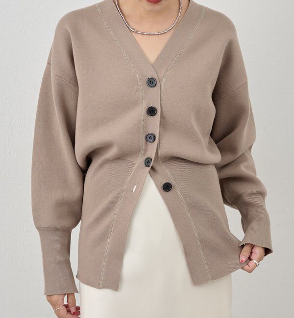  「スムースシェイプカーディガン」|カーディガン|ベージュ