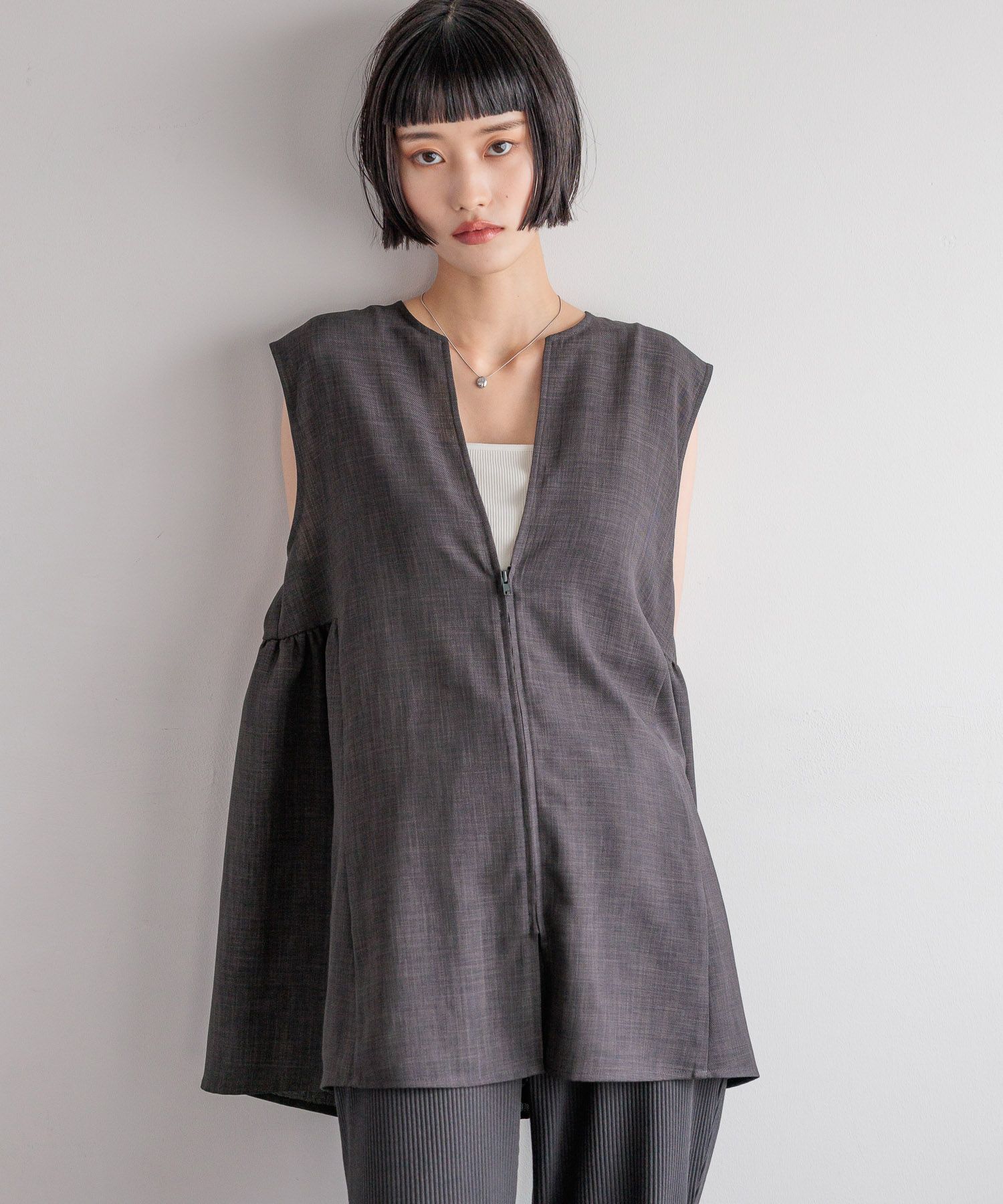 LOWRYS FARM「バスケットベスト」|ダウンベスト・ベスト|