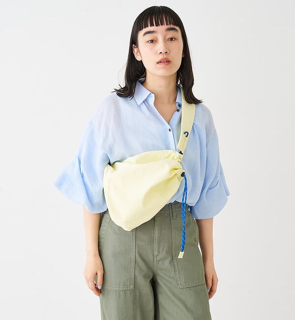 collex「【WEB限定】【EARTH MADE】撥水ナイロンパラコードボンサックバッグ」|ショルダー・メッセンジャー|イエロー