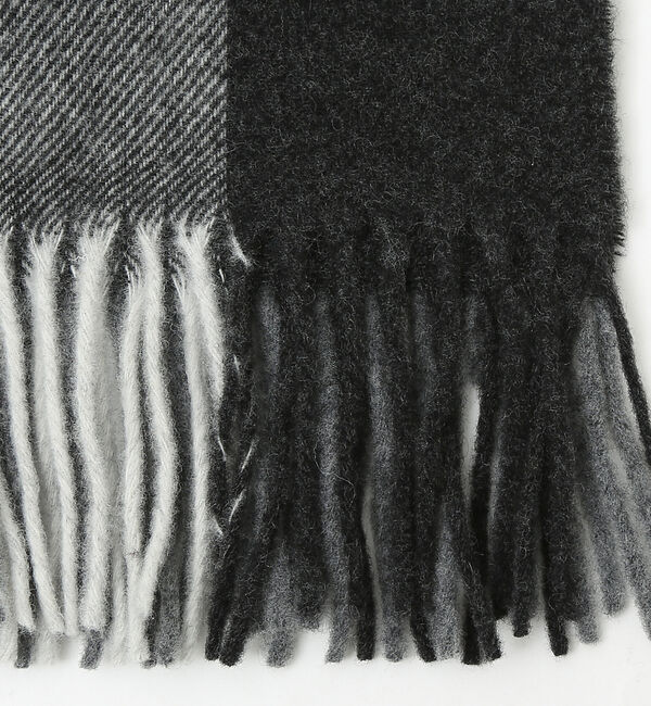 ABAHOUSE「イタリア製 ウール&times;カシミヤ チェック柄 マフラー 50&times;190」|マフラー|