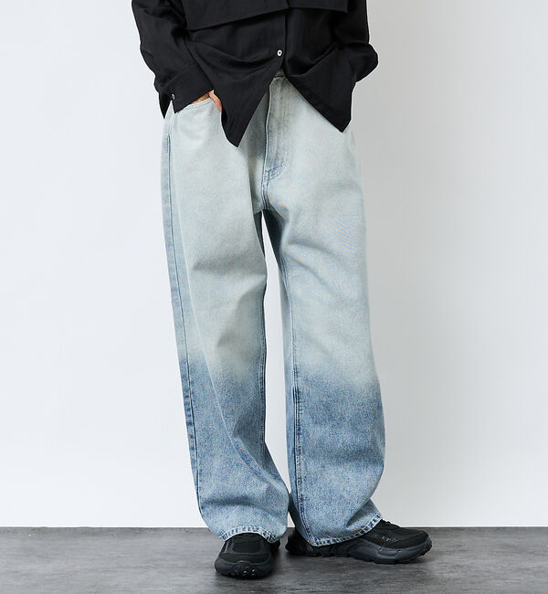 ABAHOUSE「SLUB DENIM BAGGY PANTS /スラブ デニム バギー パンツ/」|デニム|