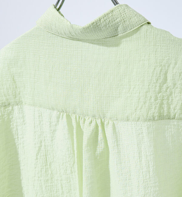 ABAHOUSE「スーパーシアー ラメドビー 半袖シャツ / オーバーサイズ」|シャツ・ブラウス|