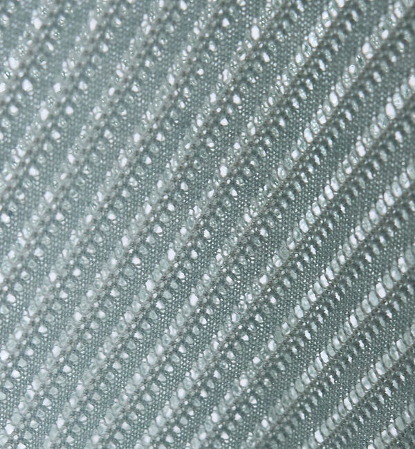 ABAHOUSE「【透かし編み】バイアス メッシュニットポロ  / ニットシャツ【予約】」|カーディガン|