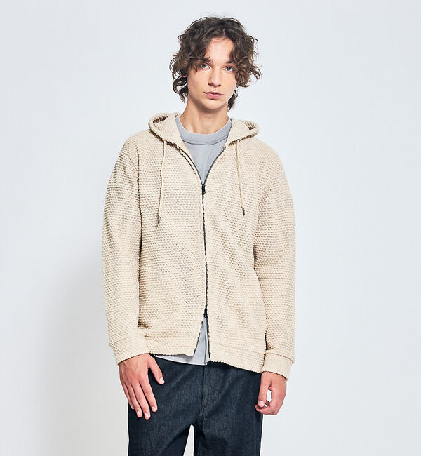 ABAHOUSE「メッシュニット ダブルジップパーカー」|パーカー|