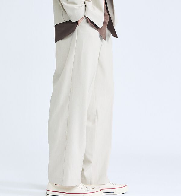 ABAHOUSE「【セットアップ対応】デニムライクツイル ワイド イージーパンツ」|その他|