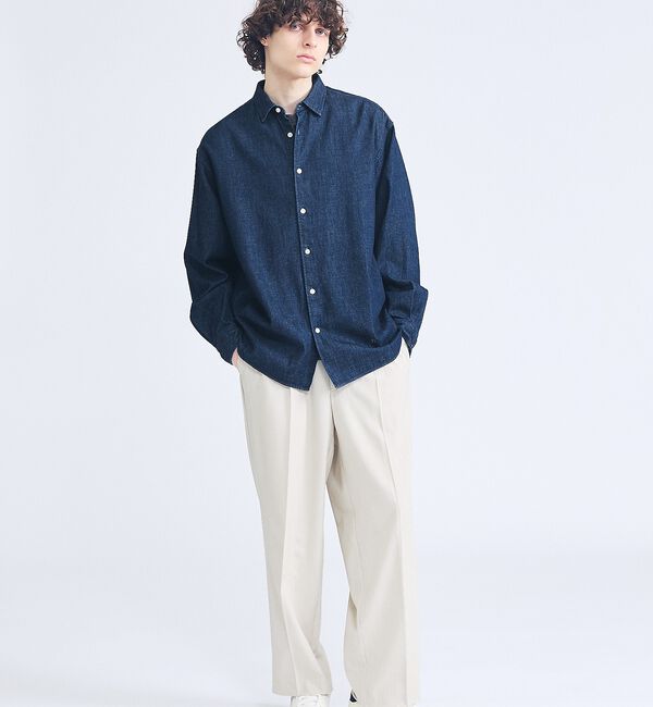 ABAHOUSE「【セットアップ対応】デニムライクツイル ワイド イージーパンツ」|その他|