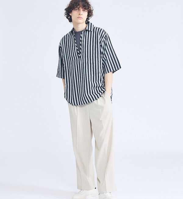 ABAHOUSE「【セットアップ対応】デニムライクツイル ワイド イージーパンツ」|その他|